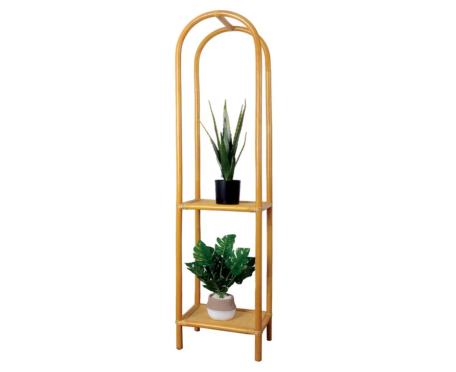 H&g rattan plant stand, 2 tier