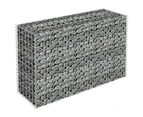 vidaXL Gabion Raised Bed Patio Basket Planter Pot Galvanised Steel Multi Sizes