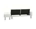 Sofa Bed Artificial Leather White
