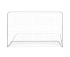 vidaXL Football Goals 2 pcs with Nets 182x61x122 cm Steel White