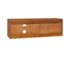 Wall-mounted TV Cabinet 90x30x30 cm Solid Teak Wood STORAGE