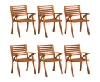 vidaXL 7 Piece Garden Dining Set Solid Acacia Wood