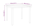 3 Piece Outdoor Dining Set Steel