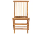 Folding Garden Chairs 8 pcs Solid Wood Teak