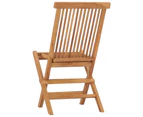 Folding Garden Chairs 8 pcs Solid Wood Teak