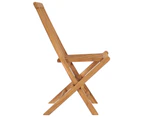 Folding Garden Chairs 8 pcs Solid Wood Teak