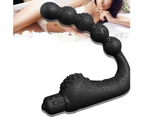 Nirvana Silicone Vibrating Prostate Massager Vibrator Butt Anal Plug Men Male Sex Toy-Black