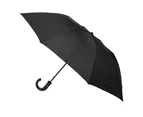 Clifton Men’s 96cm Auto Open Folding Wind Resistant UPF50+ UV Umbrella Black