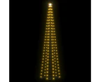 vidaXL Christmas Cone Tree 136 Warm White LEDs Decoration 70x240 cm