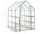 Greenhouse with 8 Shelves 143x143x195 cm
