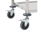 3-Tier Kitchen Trolley 95x45x83.5 cm Stainless Steel