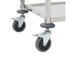 3-Tier Kitchen Trolley 96.5x55x90 cm Stainless Steel