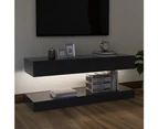 TV Cabinets with LED Lights 2 pcs Grey 60x35 cm STORAGE