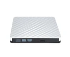 USB 3.0 External CD ROM DVD RW VCD Player Optical Drive Writer for PC Computer - White
