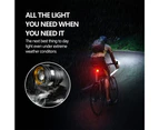 LED MTB Bike Light Front Rear Lights Set 15000LM Bicycle Headlight USB Rechargeable