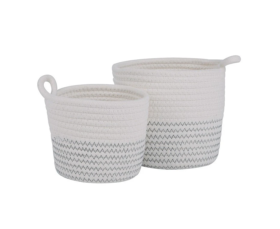 H&g cotton basket, set of 2