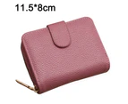 PU Leather Wallet for Men Large Capacity ID Window Card Case with Zip Coin Pocket