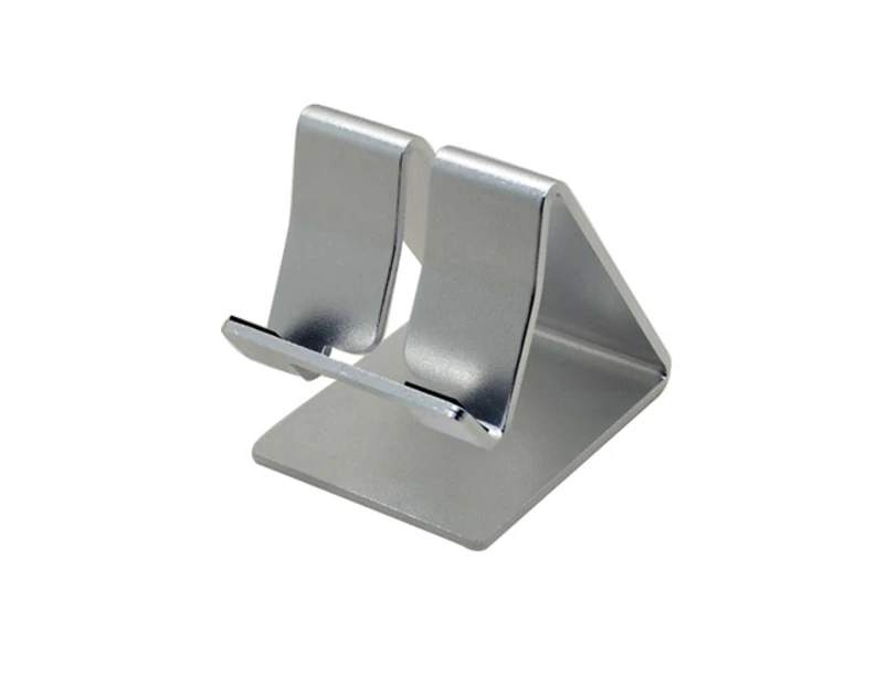 Aluminium Alloy Universal Desktop Holder Table Stand for iPhone iPad Phone Tablet - Silver