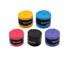60Pcs Racket Sweatband Self-adhesive Perforated Edge Replacement Anti-Skid Sweat Tape for Tennis Racket-Random Color