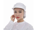 Chef Hat Skin-friendly Cotton Mesh Catering Waiter Kitchen Cap for Cooking - Wine Red Cloth Top