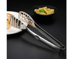 Stainless Steel Food Bread Steak Tongs Kitchen Buffet Serving Cooking Clips Tool