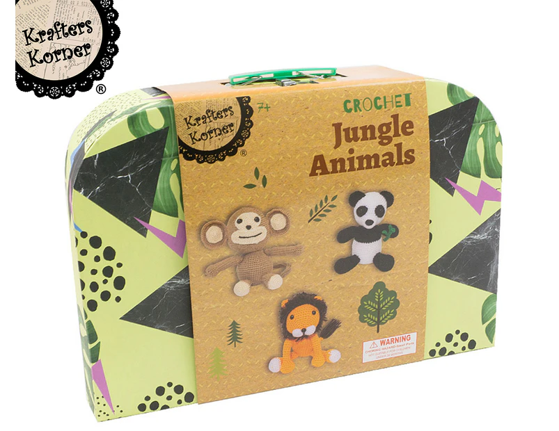 Preview image Krafters Korner Crochet Jungle Animals Activity Set