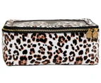 DB Cosmetics 3-Piece See-All Cosmetic Bag Set - Leopard