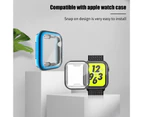 Protective Case Full Coverage Anti-drop 38mm 40mm 42mm 44mm Ultra-Thin Electroplating Smart Watch Protector for iWatch 2/3/4/6-Rose Gold 2