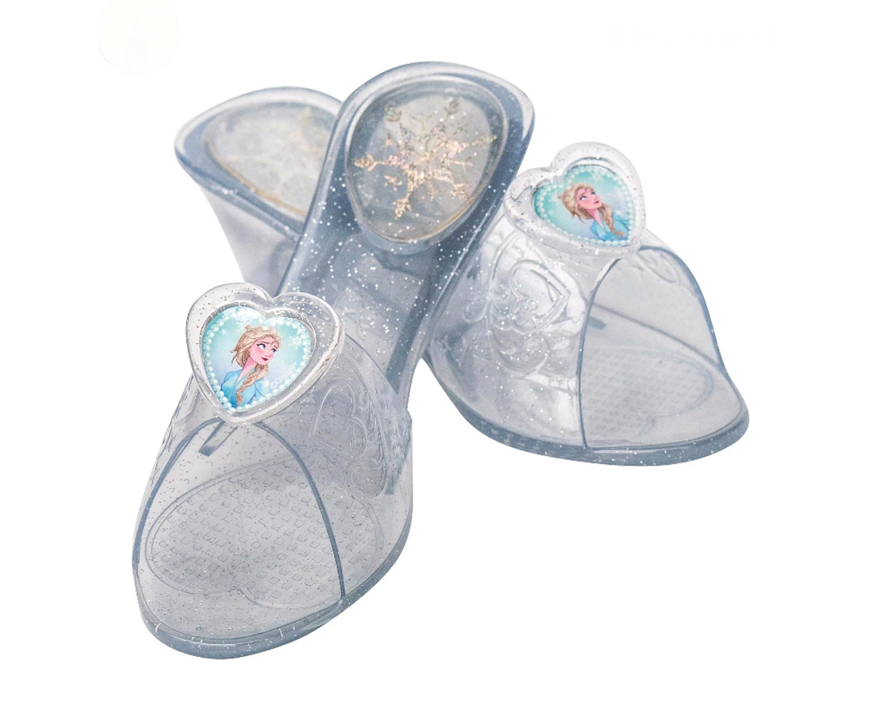 Disney Girls Frozen 2 Princess Elsa Jelly Shoes/Sandals Costume Party - Clear