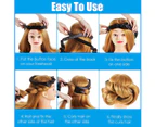 2 Pieces Hair Curl Ribbon No Heat Curler Natural Curl Long Hair Rollers Heatless Curl Ribbon Hair Curlers Styles for Women Girls Hairstyles