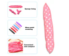 Nirvana Hair Curler Soft Heatless Lightweight Foam Curlers Sleep Pillow Rollers Flexible DIY Tools for Female-Pink