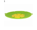 26cm Flower Silicone Lid Anti Spill Overflow Cover Pan Pot Cooking Accessories-Red