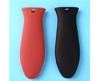 Heat-Resistant Anti-Slip Silicone Pot Pan Handle Cover Sleeve Kitchen Tool-Red