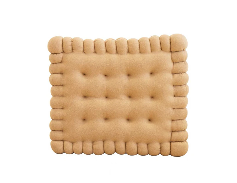 Seat Cushion Soft Texture Wide Application Polypropylene Cookie Shaped Floor Mat Pillow Household Supplies Light Coffee