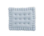 Seat Cushion Soft Texture Wide Application Polypropylene Cookie Shaped Floor Mat Pillow Household Supplies Grey