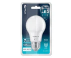 6x Sansai Home/Office LED 595lm Screw In Light Bulb A60 7W E27 Cool White 6500K