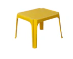 Tuff Play Kids Tinker Table w/ 4x Chairs/Seat Set Indoor/Outdoor 2-6y Yellow