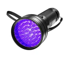 51 LED Flashlight 395 nM UV Ultra Violet Blacklight Torch Light Lamp Aluminum
