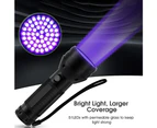 51 LED Flashlight 395 nM UV Ultra Violet Blacklight Torch Light Lamp Aluminum