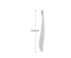 Oblique Mouth Eyebrow Clip Multifunctional Stainless Steel Colorful Professional Tweezer Eyebrow Face Clip for Home Use-Silver