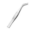 Stainless Steel Multifunctional Elbow Straight Clip Eyelash Grafting Tweezers-2#
