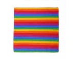 Bandana Rainbow Flag, LGBTQIA+ Pride (Sml) 1pce 54cm 100% Cotton Head Wrap Scarf - Multi