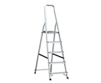 5 step steel folding ladder