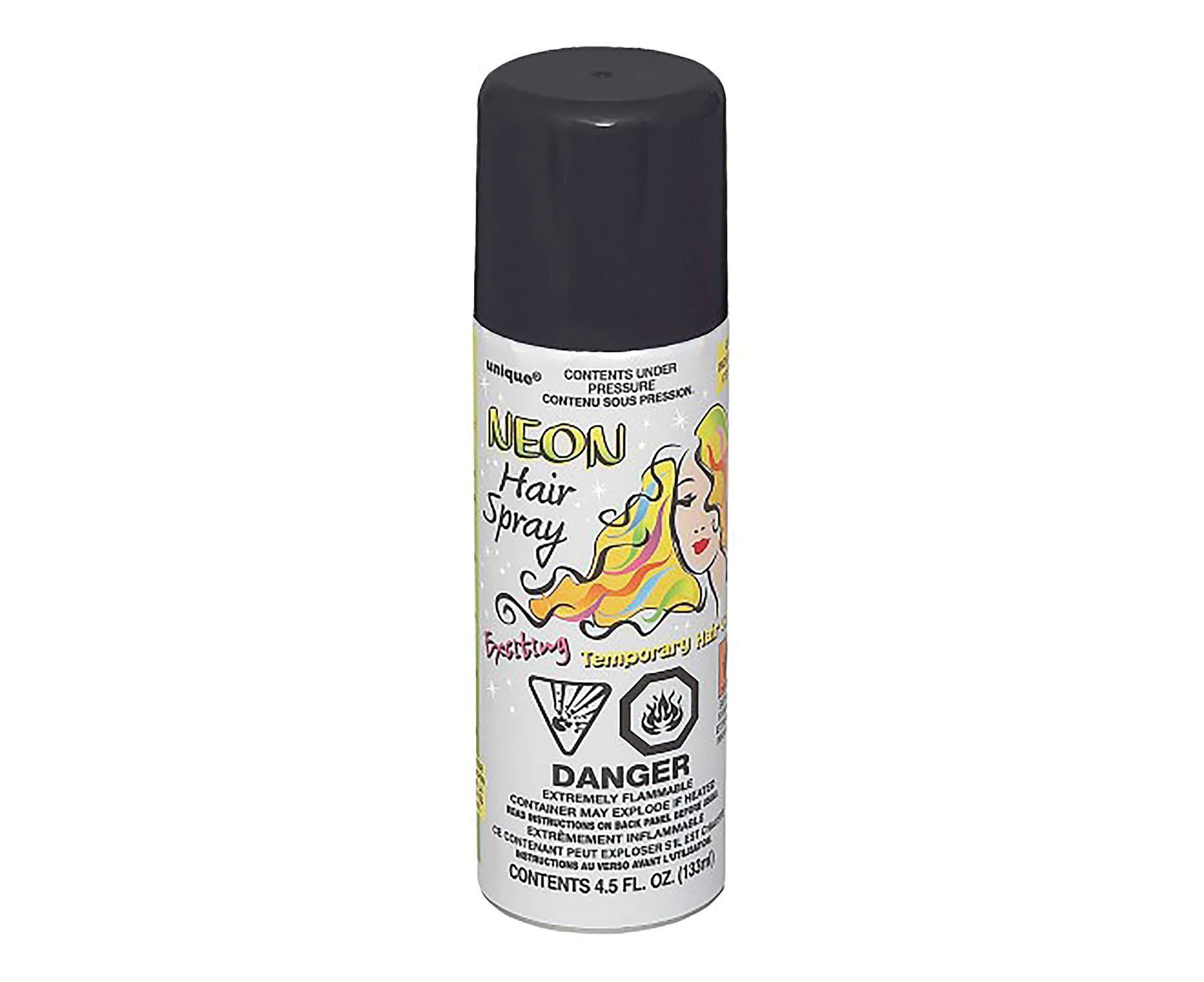 Colour Hair Spray Neon Black 133ml