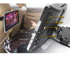 Elinz 2x 11.6" Active Car Headrest DVD Player HDMI GAME 1920*1080P IR FM SD USB 9"