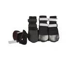 X-Large Black Waterproof Dog Boots - Pack of 4 Boots (8.9cm L x 8.5cm W) XL