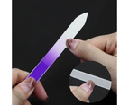 Set of 20 Professional Crystal Glass Nail Files Manicure Gradient Rainbow Color for Nail polishing