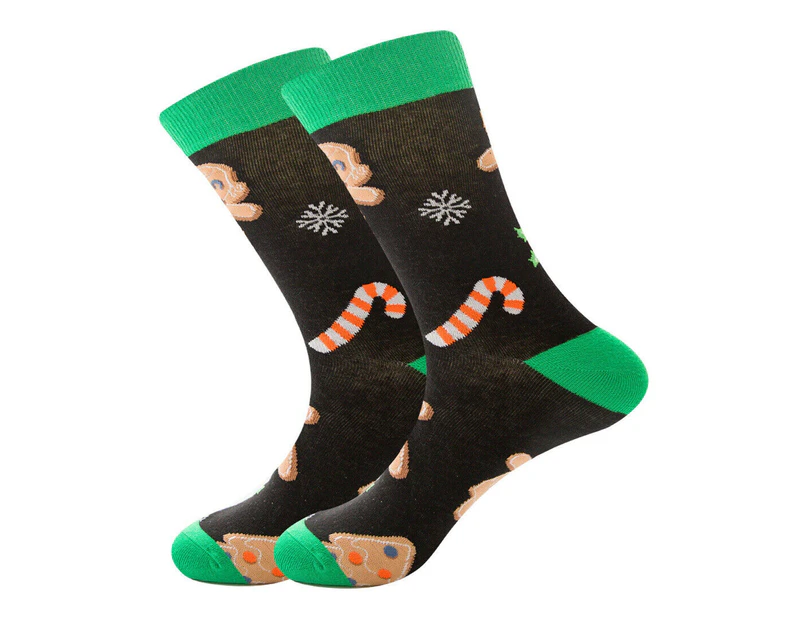 Xmas Men Cotton Socks Size 8-14 Funky Colourful Sox Novelty Party Gift Santa Design 14