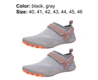 Men Breathable Upstream Shoes Magic Sticker Swimming Beach Sneakers for Summer-Grey 43