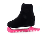 2Pcs/Set Elastic Velvet Ice Skating Shoes Boots Guard Dustproof Protective Cover Black